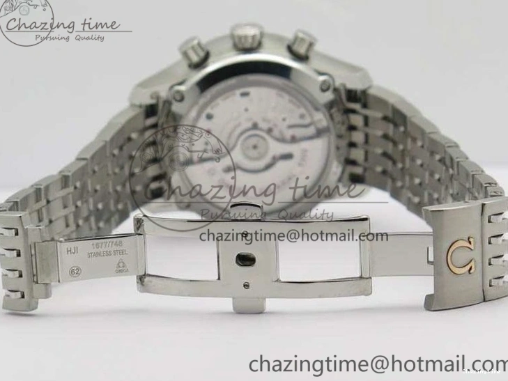 0409 HighQuality De Ville Chronograph SS OMF 1:1 Best Edition White Dial On SS Bracelet A 8151